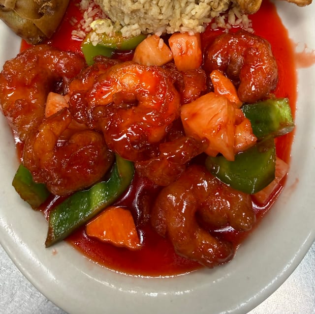 Sweet & Sour Shrimp.