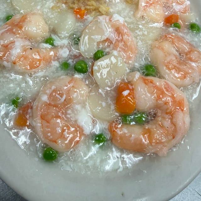 Shrimp with Lobster Sauce.