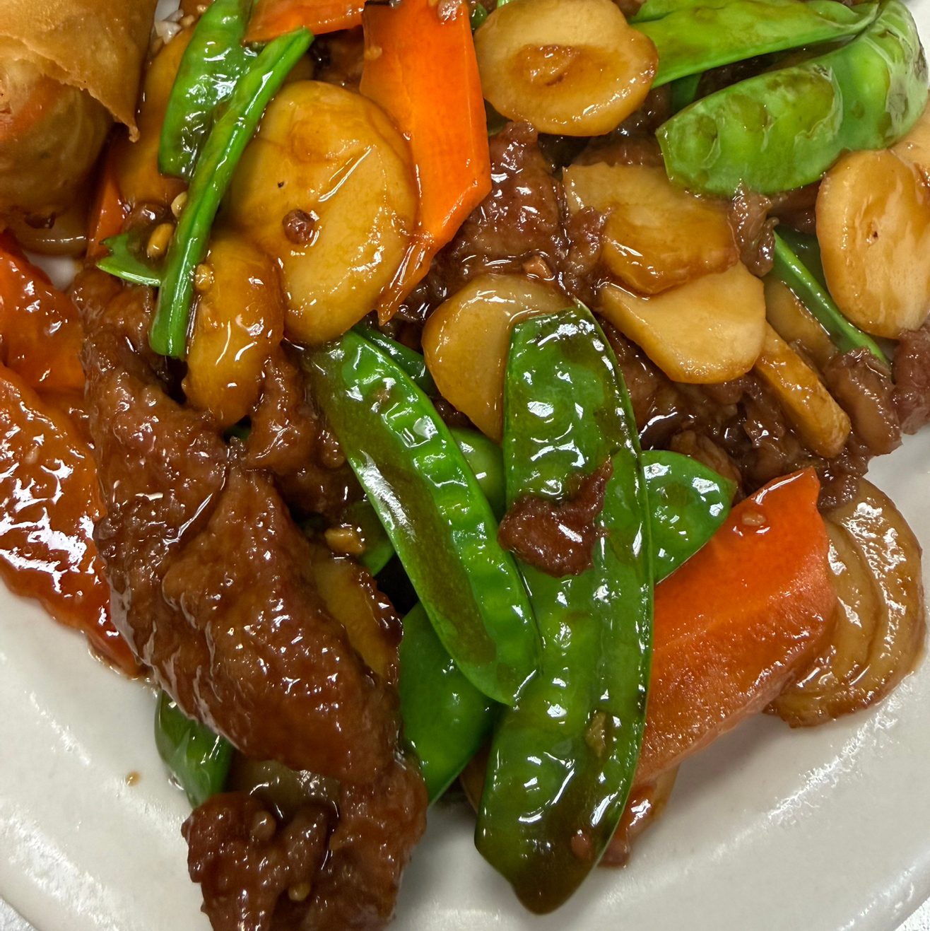 Beef with Snow Peas.