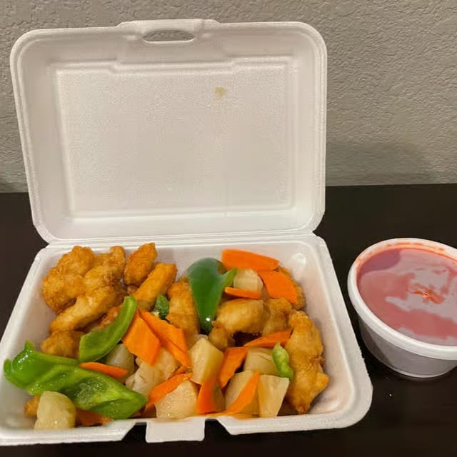 Sweet & Sour Chicken.