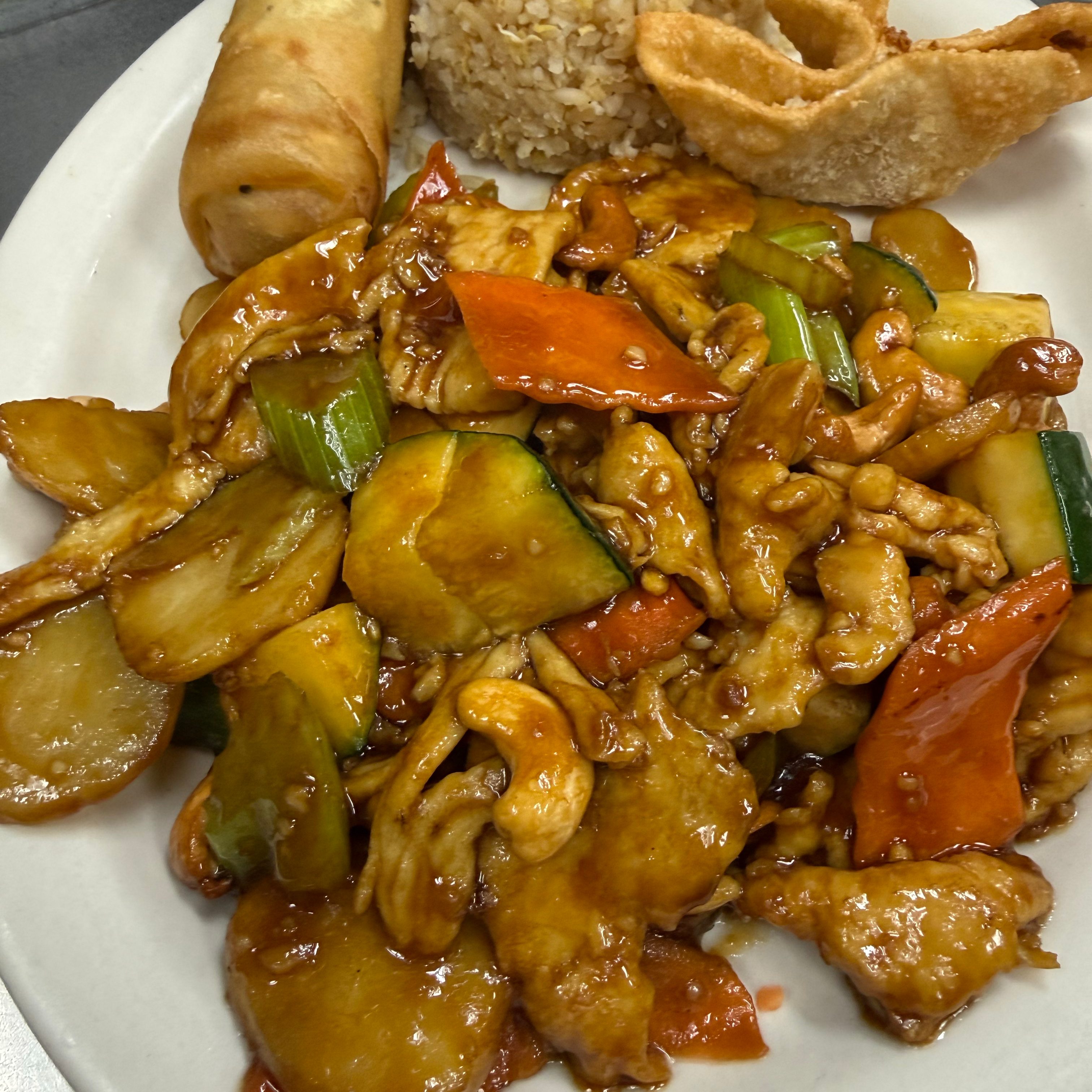Cashew Chicken.