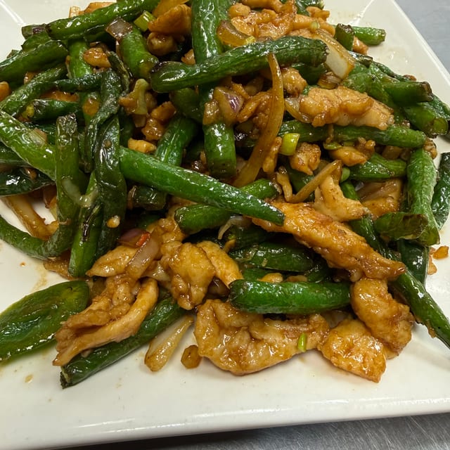 Mandarin String Bean with Chicken.