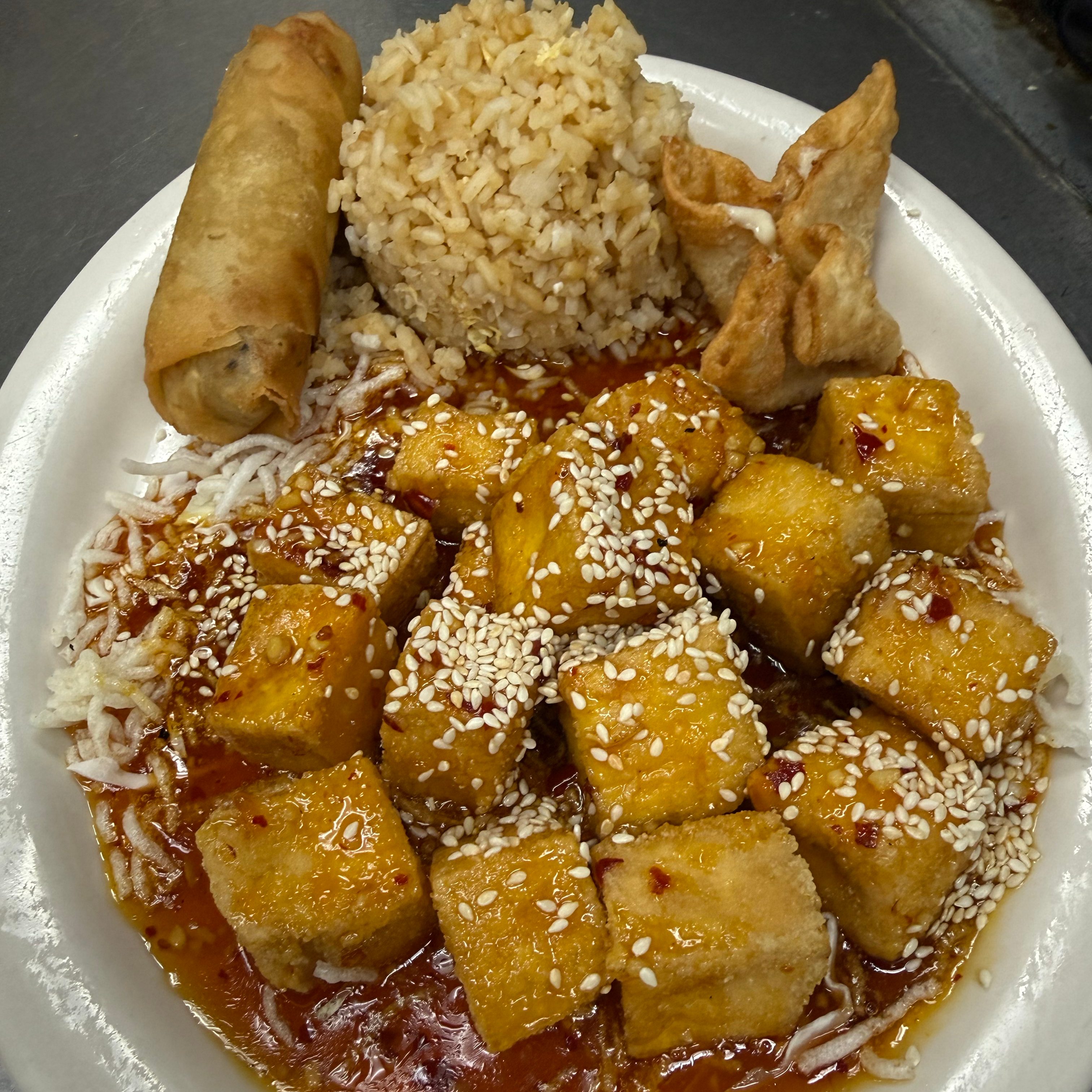 Sesame Tofu Chef's Special.