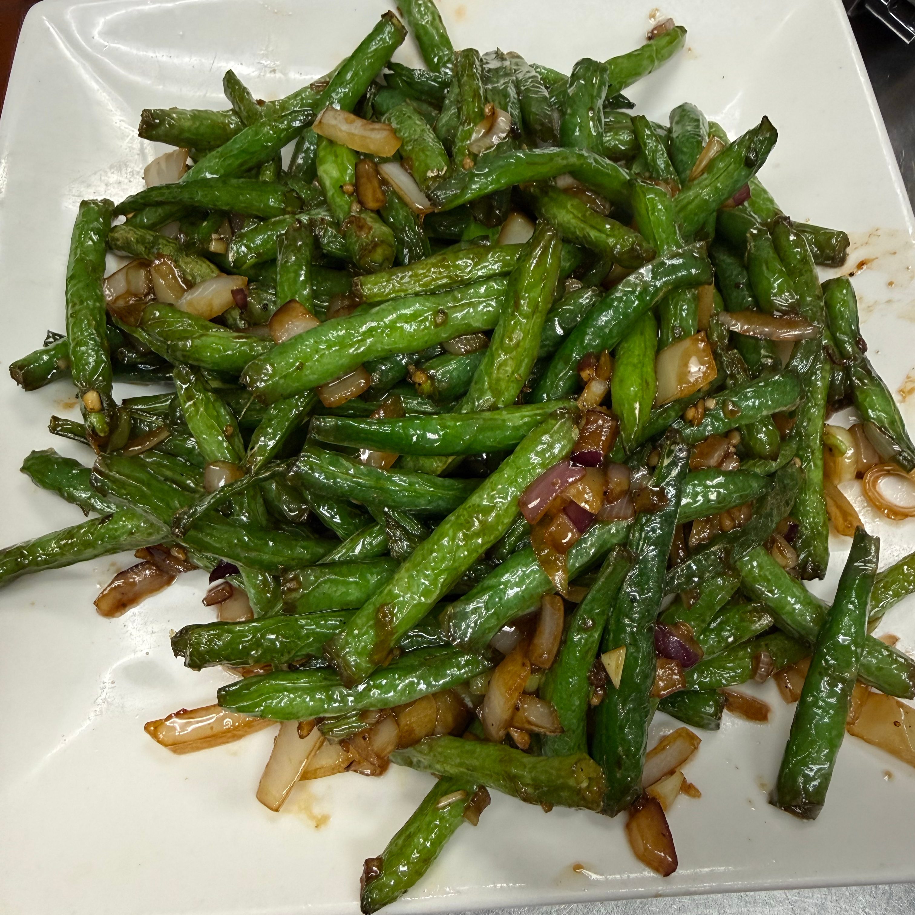 Mandarin String Bean with Shrimp.