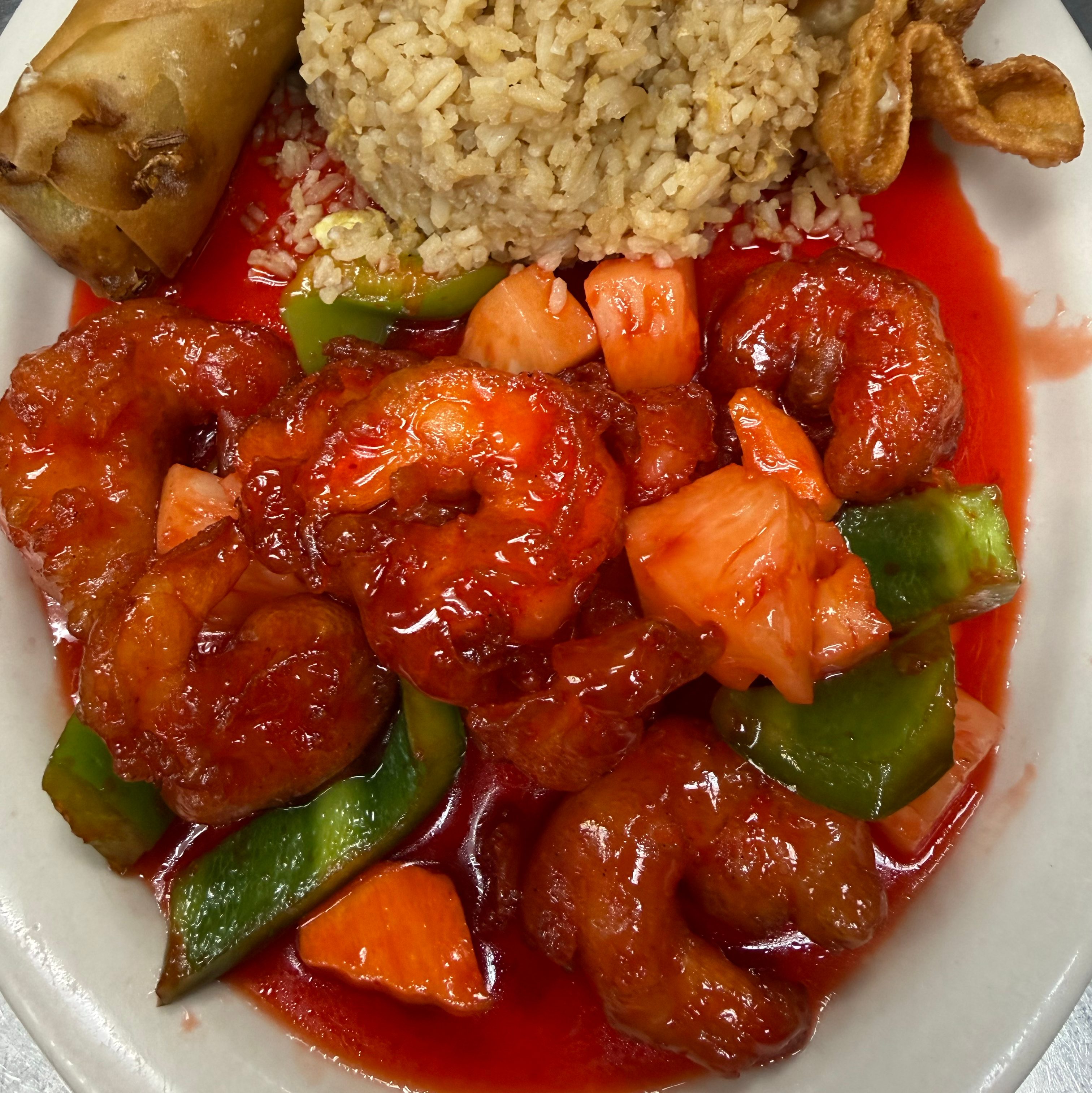 Sweet & Sour Shrimp.