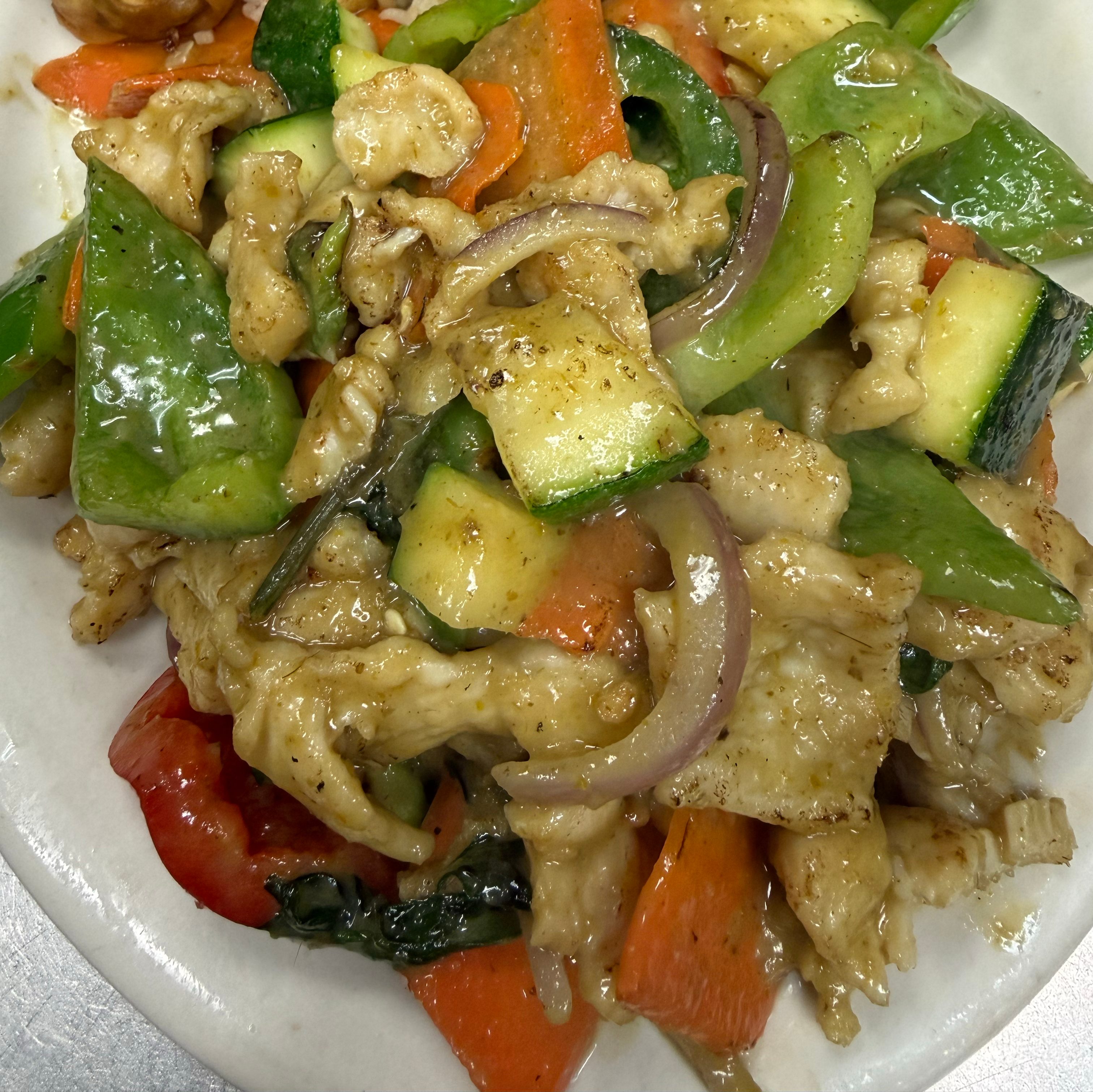 Thai Green Curry Chicken.