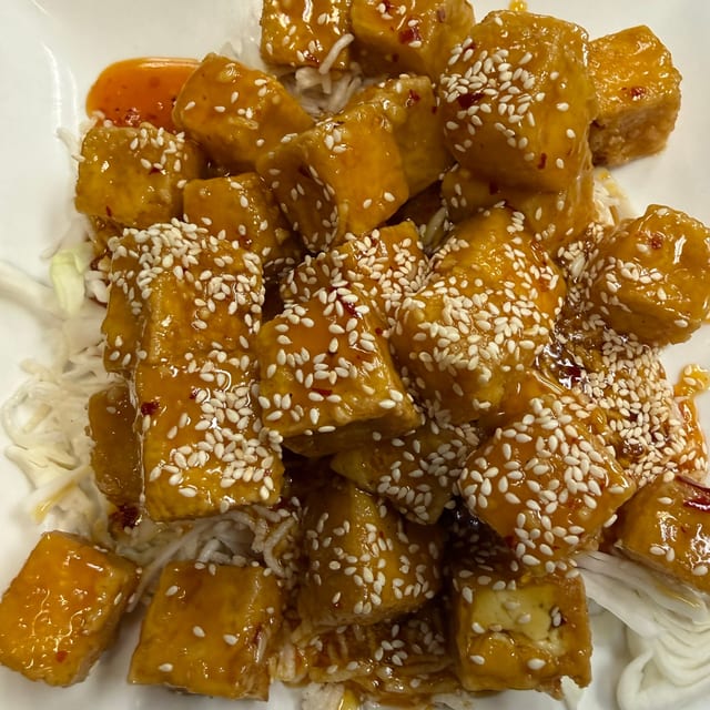 Sesame Tofu.