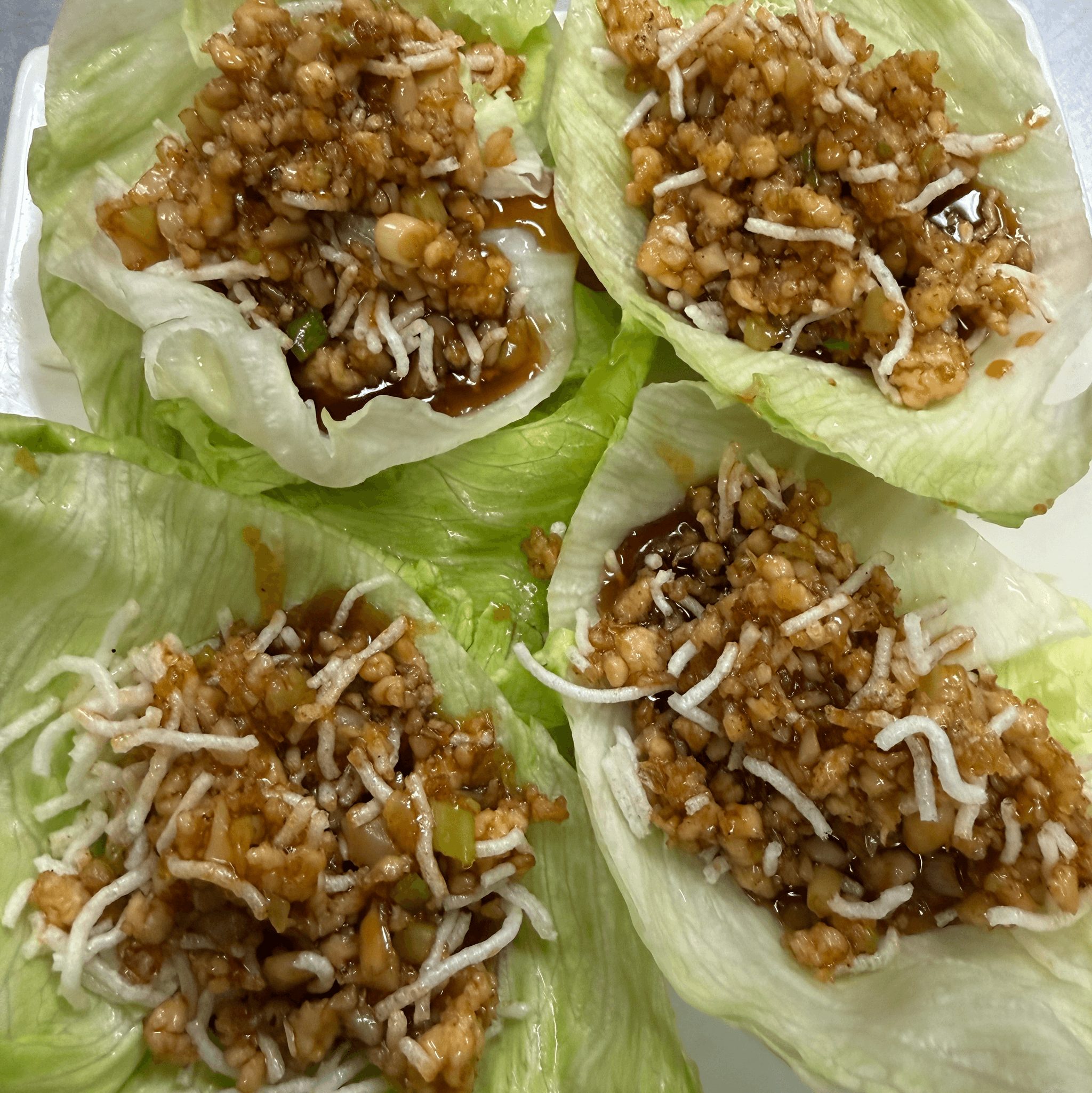 Chicken in Lettuce Pockets.